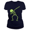 Image of Dabbing Skeleton Hip Hop Dancing Skull Halloween T Shirt