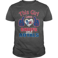 Girl Loves Chiefs  Royals TShirt