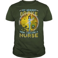 MY BROOM BROKE NOW I BECAME A NURSE