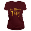 Image of Halloqueens are born in july funny halloween tshirt