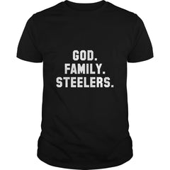 God Family Steelers T Shirt For Mens, Womens-