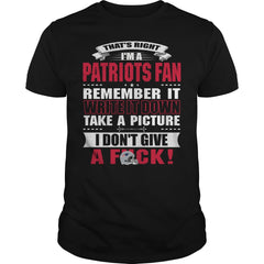 thats right im a patriots fan
