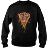 Image of Zombie Pizza Funny Scary Halloween Distressed T-Shirt
