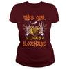 Image of This Girl Loves Bloodhound Halloween