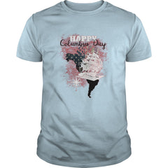 Happy Columbus Day T-Shirt American Flag Cute Holiday Gift