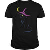 Image of THE WITCH AND THE MOON HAPPY HALLOWEEN TSHIRT