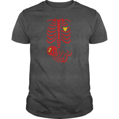 Gladditudes Maternity Skeleton Tshirt girl