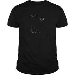 Three Transparent Black Cats
