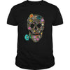 Image of HAPPY HALLOWEEN day or eve SKULL SHIRT Horror Party Outfit T