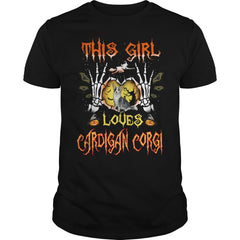 This Girl Loves Cardigan Corgi Halloween