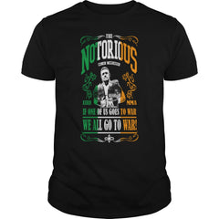 Conor McGregor If One of Us Goes To War, We All Go - Men's Premium T-Shirt----JEKPKTW