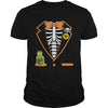 Image of Skeleton Tuxedo Spooky Funny Halloween T-Shirt