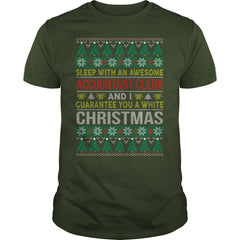 Christmas Job ACCOUNTANT CLERK Ugly Xmas Sweater
