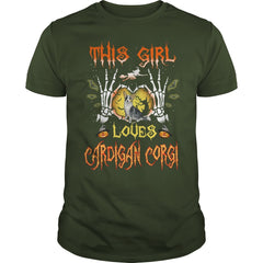 This Girl Loves Cardigan Corgi Halloween