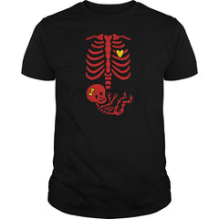 Gladditudes Maternity Skeleton Tshirt girl