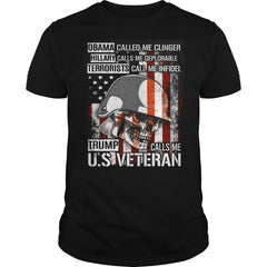 CALL ME US VETERAN T SHIRT