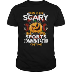 SPORTS COMMENTATOR Scary Halloween