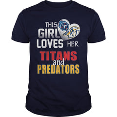 Girl love Titans And Predators T Shirt