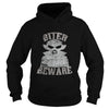 Image of Biter Beware Funny Vampire Halloween Distressed T-Shirt