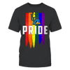 Image of Grunge LGBT Pride Flag - University of Delaware Blue Hens