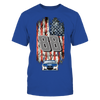 Image of Dale Earnhardt Jr. NASCAR 88;Patriotic Distressed Flag design