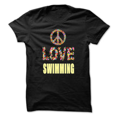 Limited Edition Peace Love Swimming