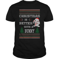 Christmas Is Better With A Bunny Ugly Sweater T Shirt