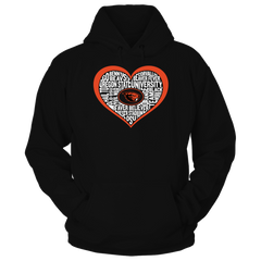 Word Cloud Heart - Oregon State Beavers