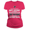 Image of happy birthay with falcons
