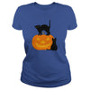 Image of Halloween Cat and Pumpkin 1