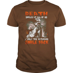 ONLY THE VETERANS SMILE BACK T SHIRT