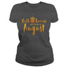 Image of Halloqueens are born in august funny halloween tshirt