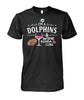 Image of Miami Dolphins - I'm a Dolphins and wine kinda girl T-shirt