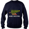 Image of Merry Christmas - truck with a Christmas tree Tshirt