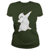 Image of Funny Dabbing Ghost Halloween TShirt Spooky Haunted Dab