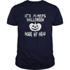 Image of Halloween Shirt Hoodie Gift Inside Pupmkins Head