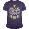 Image of Military Proud US Army Brother Veteran U Men’s Baseball T-Shirt