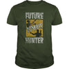 Image of Future Zombie Hunter Funny Halloween Distressed T-Shirt