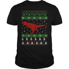T-Rex Ugly Christmas Sweater New