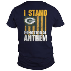 i stand for the national anthem  packers