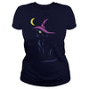 Image of THE WITCH AND THE MOON HAPPY HALLOWEEN TSHIRT