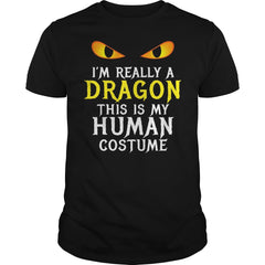 I'm Really A Dragon Halloween Costume Shirt Easy