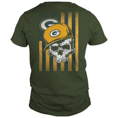 flag skull  packers