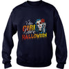 Image of Halloween Womens This Girl Love Halloween T-Shirt Girl Halloween T-shirt