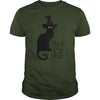 Image of black cat magic witch halloween