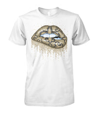 New Orleans Saints Lips T-shirt