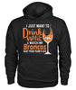 Image of Denver Broncos - I just want to drink wine and watch my Broncos beat your team's ass T-shirt