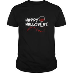 WINE AND BLOOD TEE SCREAMS HALLOWEEN and WINE