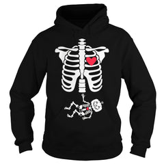 Funny Skeleton Halloween - Gift for Mother is pregnant Tee