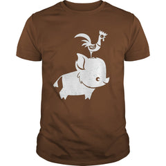 Disney Moana Cute Pua And Heihei Graphic TShirt